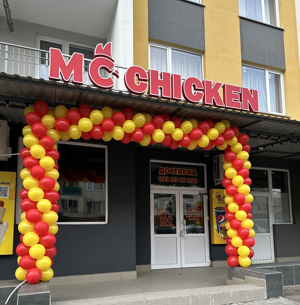 Шары на открытие заведения(цена за 1 метр)