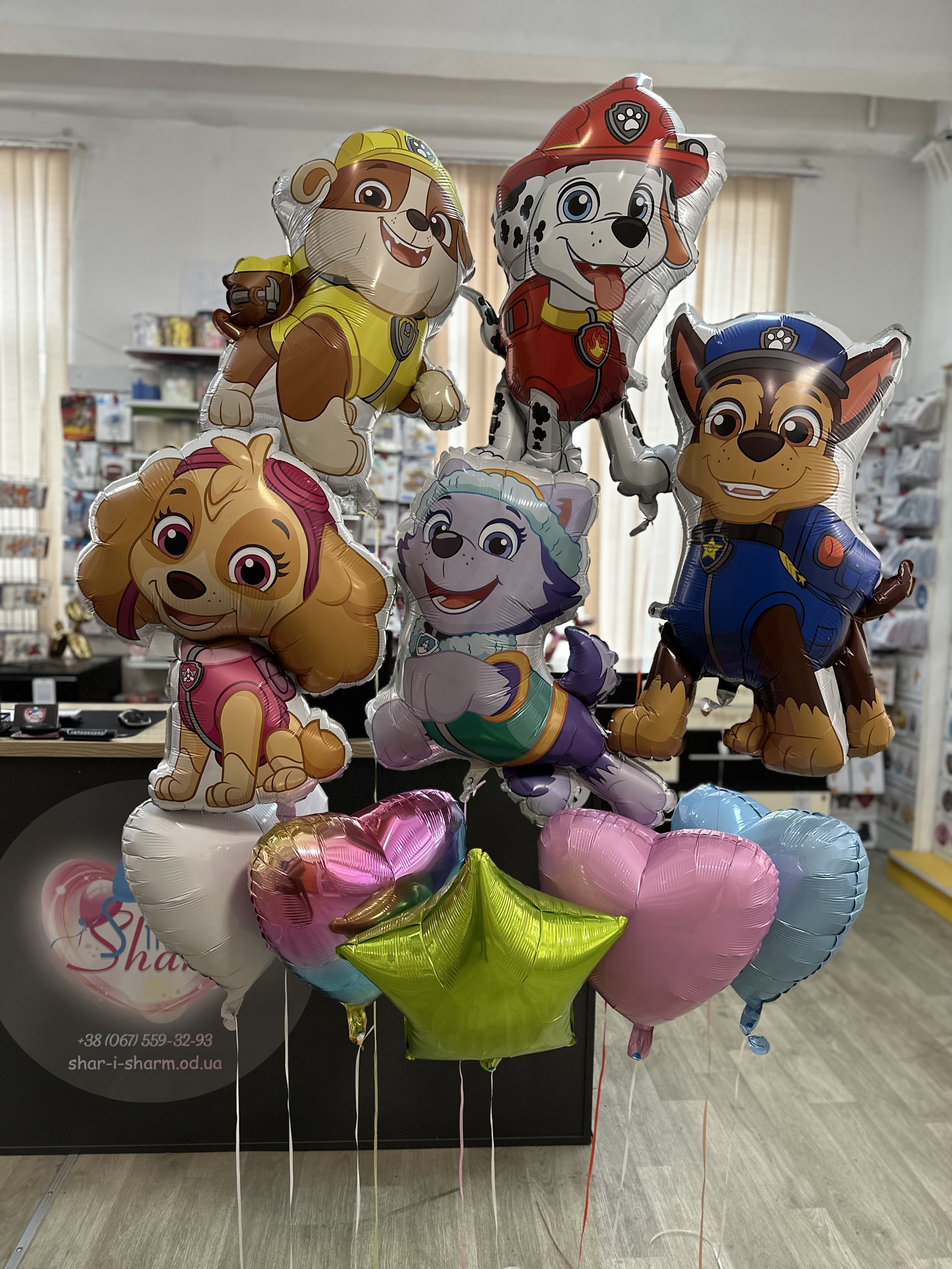 Набор шаров Щенячий Патруль