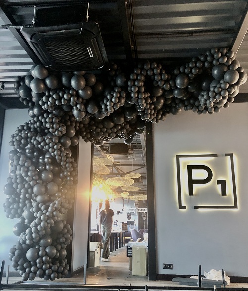 Шикарное оформление шарами входа(цвет любой)