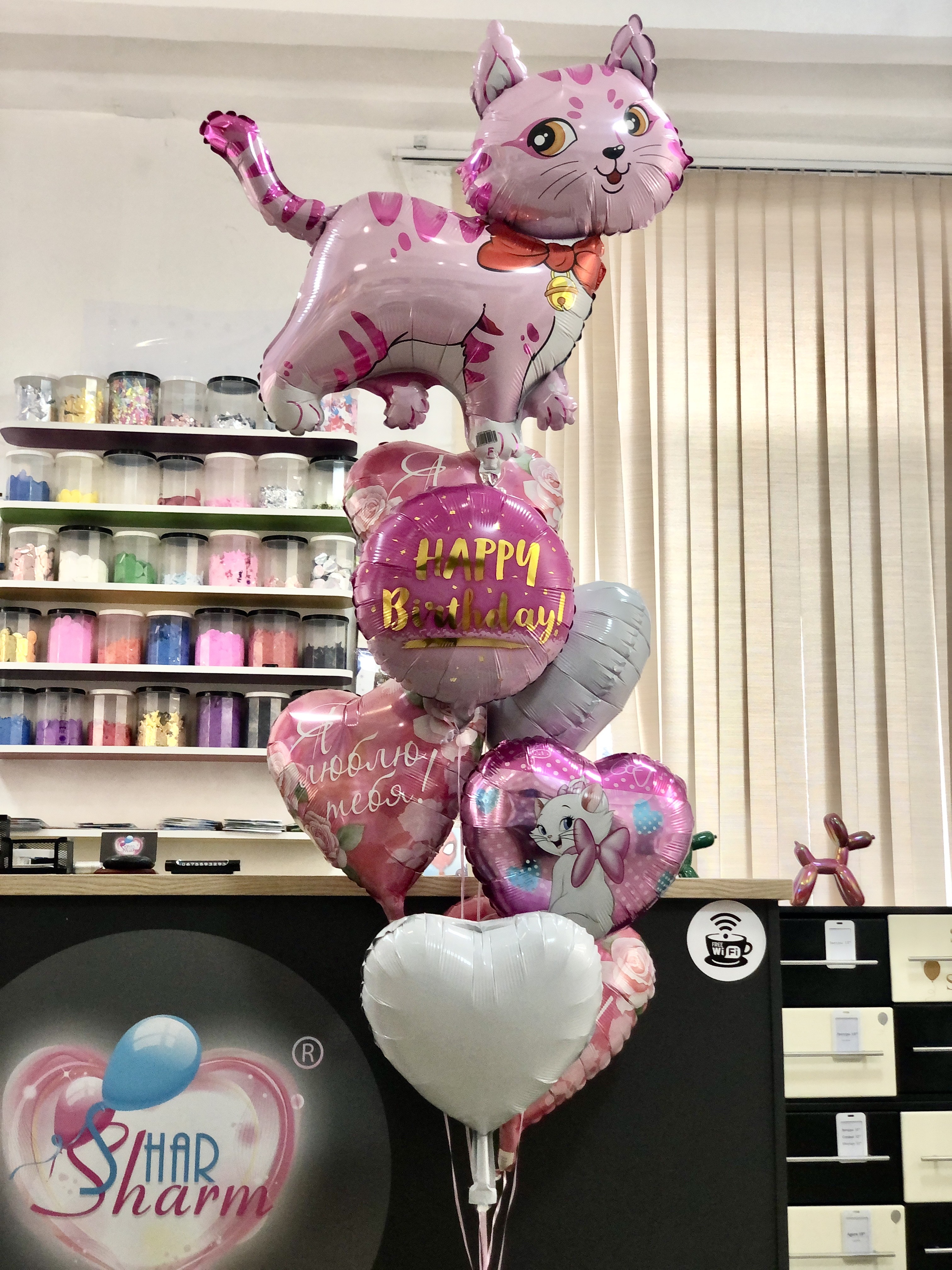 Набор шаров для любимого котенка