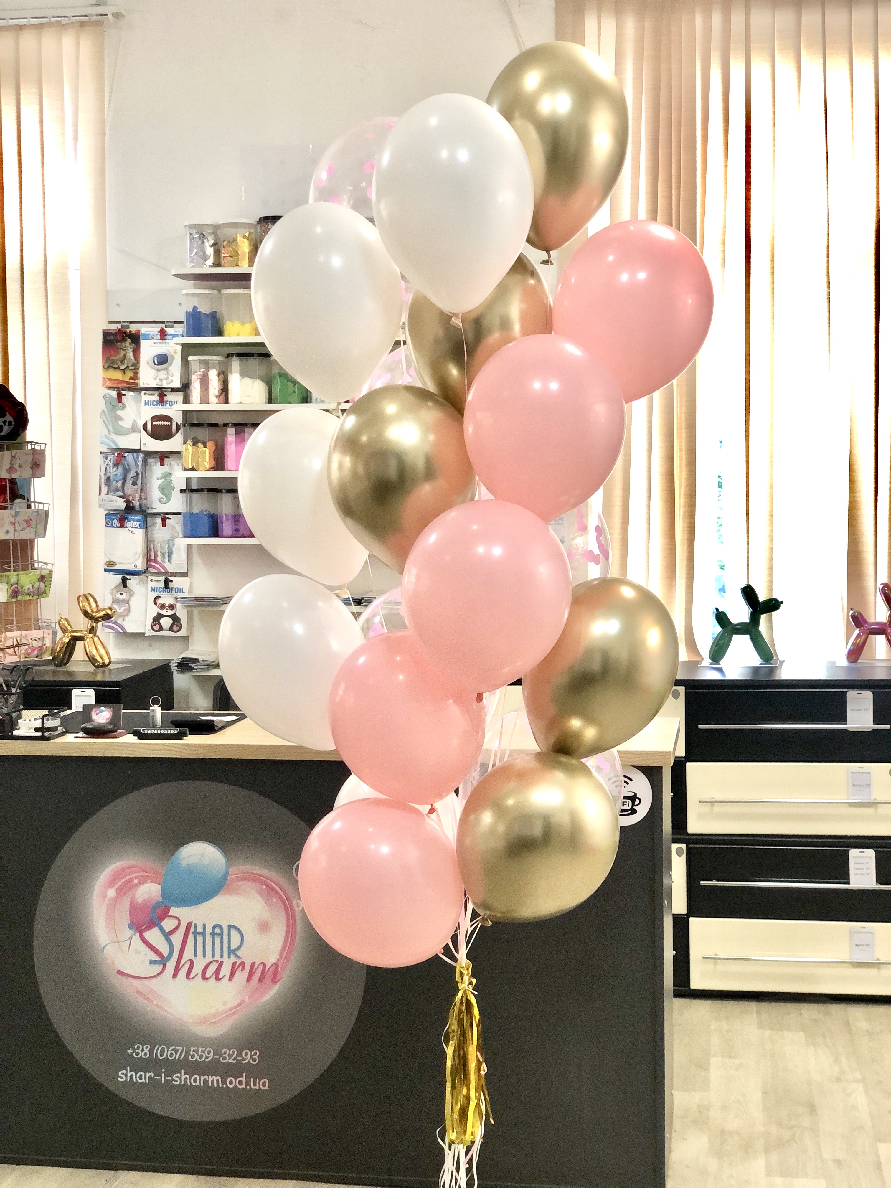 Букет шаров "Нежный"