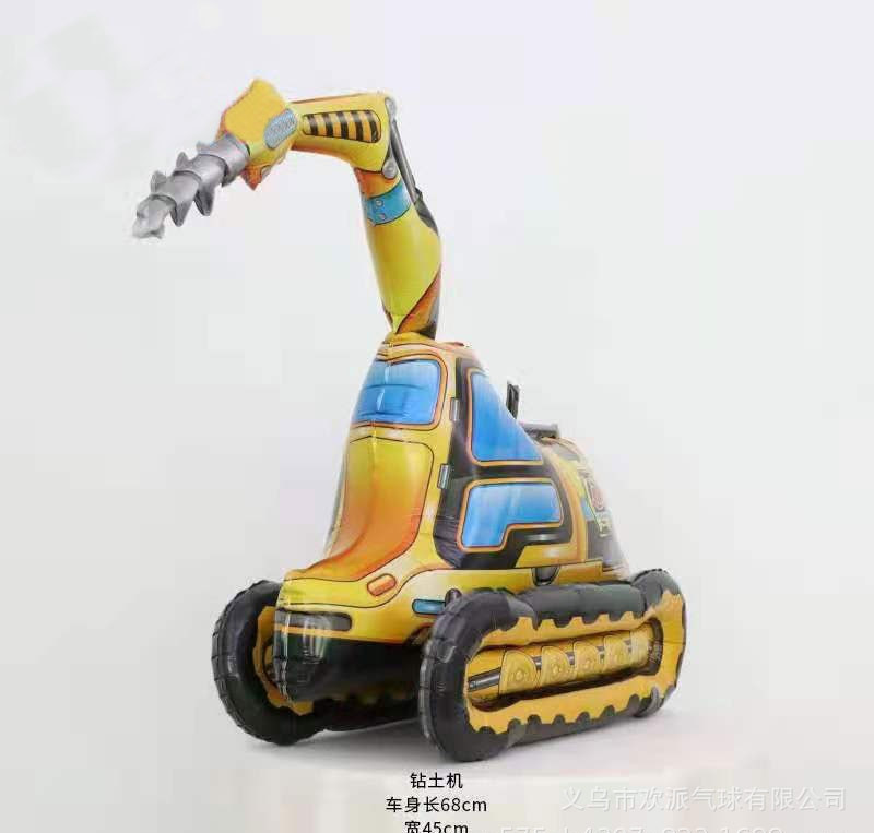 3D Экскаватор с буром 68×45 см