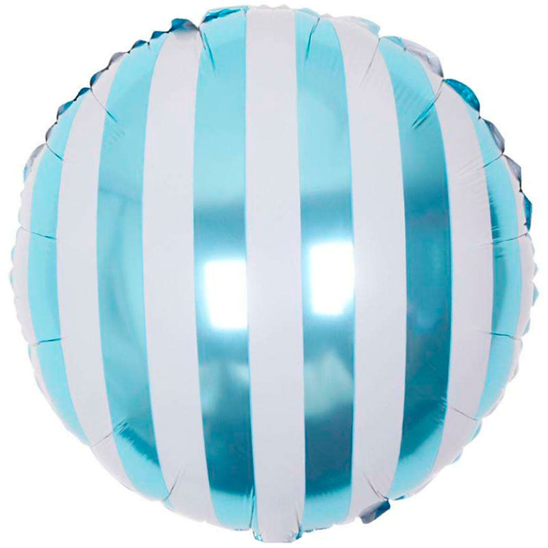 18" Круг в голубую полоску 