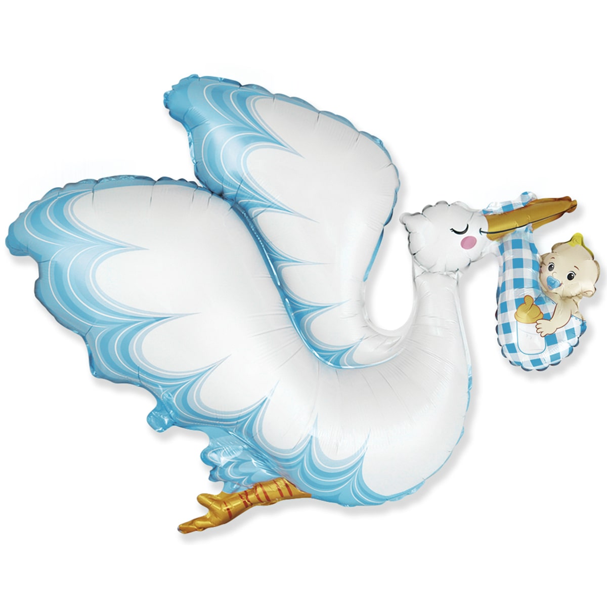 Фигура Аист с мальчиком Flexmetal