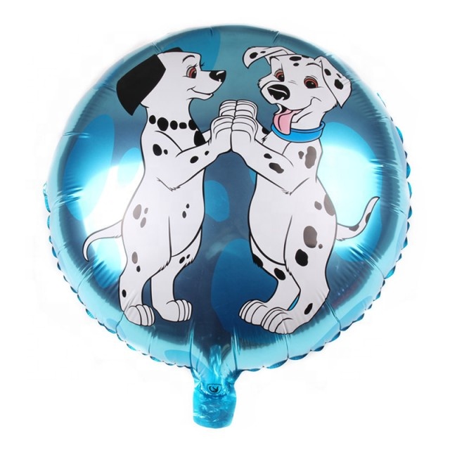 18" Круг 2 Далматинца на синем