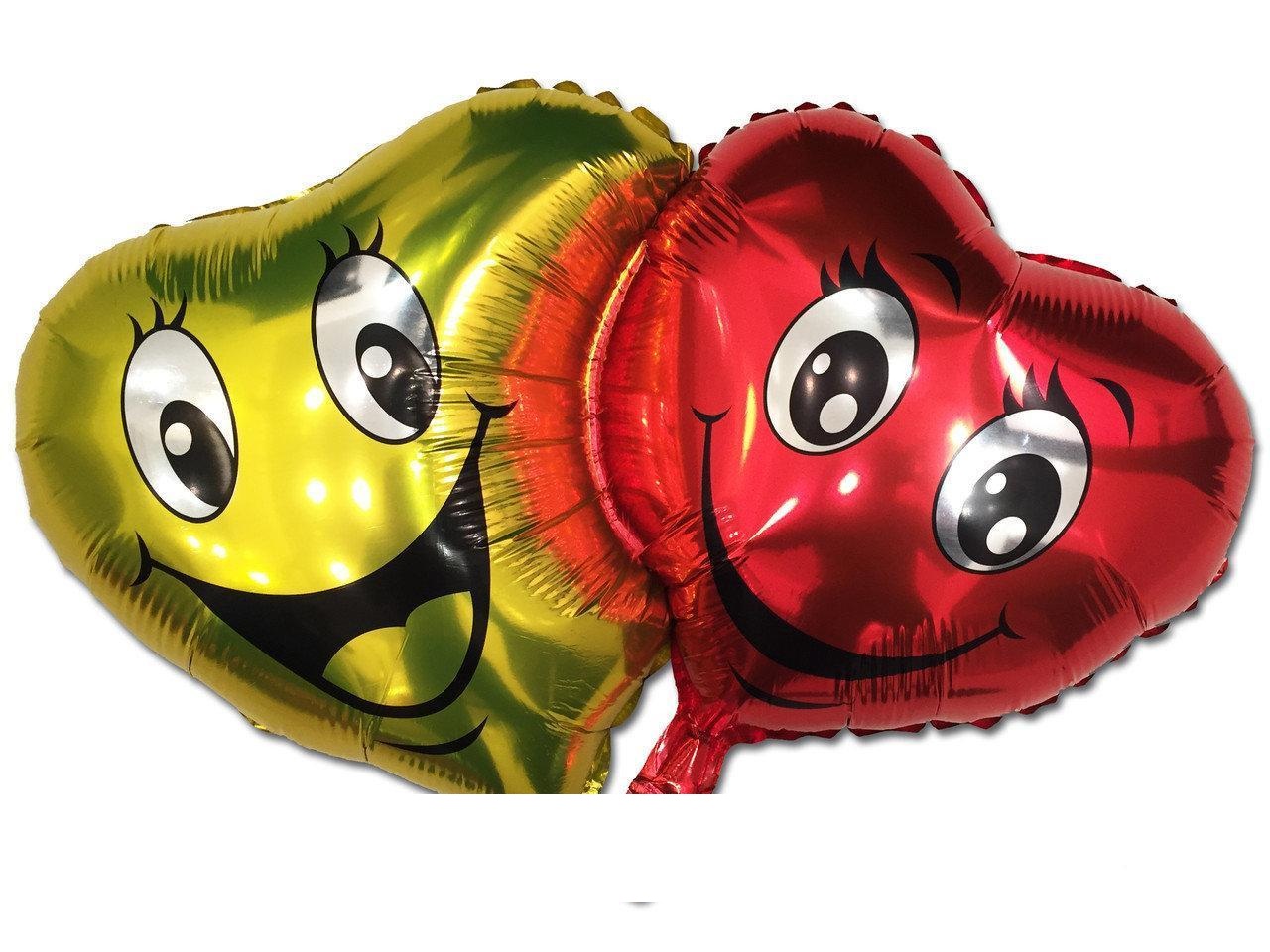 Фигура Двойное сердце золото-красное 72*42 см