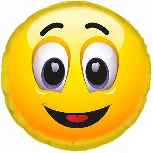 18" Круг Смайлик с глазками 