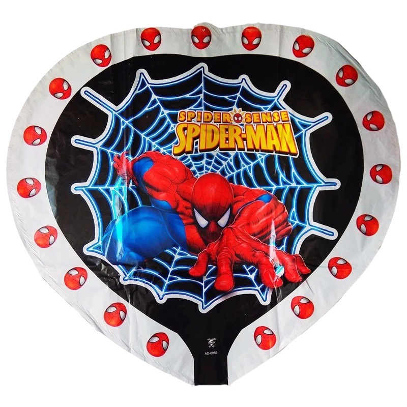 Сердце черное Человек Паук 60 см 24"