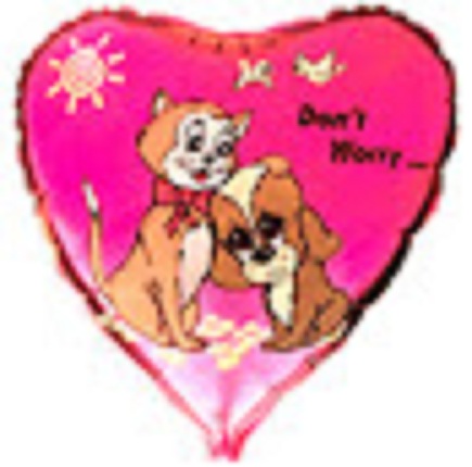 Сердце (фольга) DON'T WORRY Не переживай Flexmetal 18″