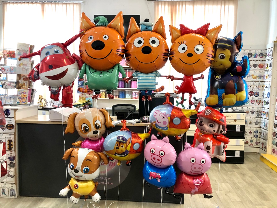 Шары Три кота,свинка Пеппа,щенячий патруль 