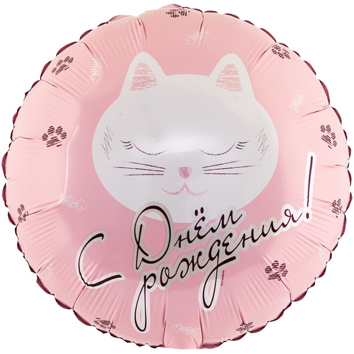  18" - Круг Кошечка - С ДР