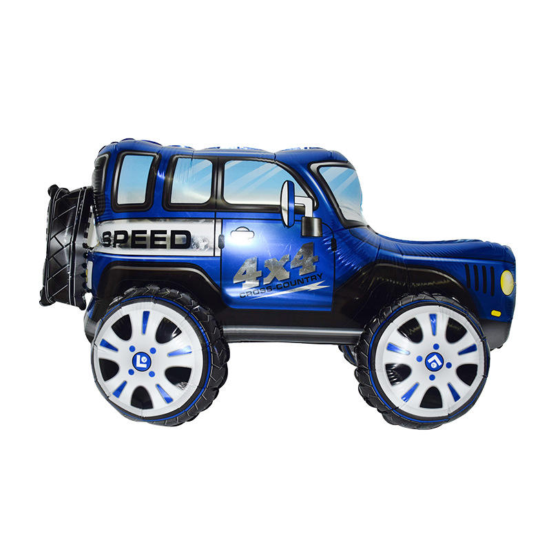 3D Джип синий.Размер 65*35 см