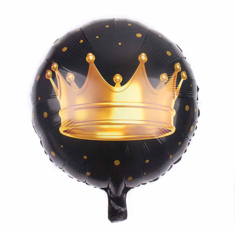 18" - Круг Корона на чёрном