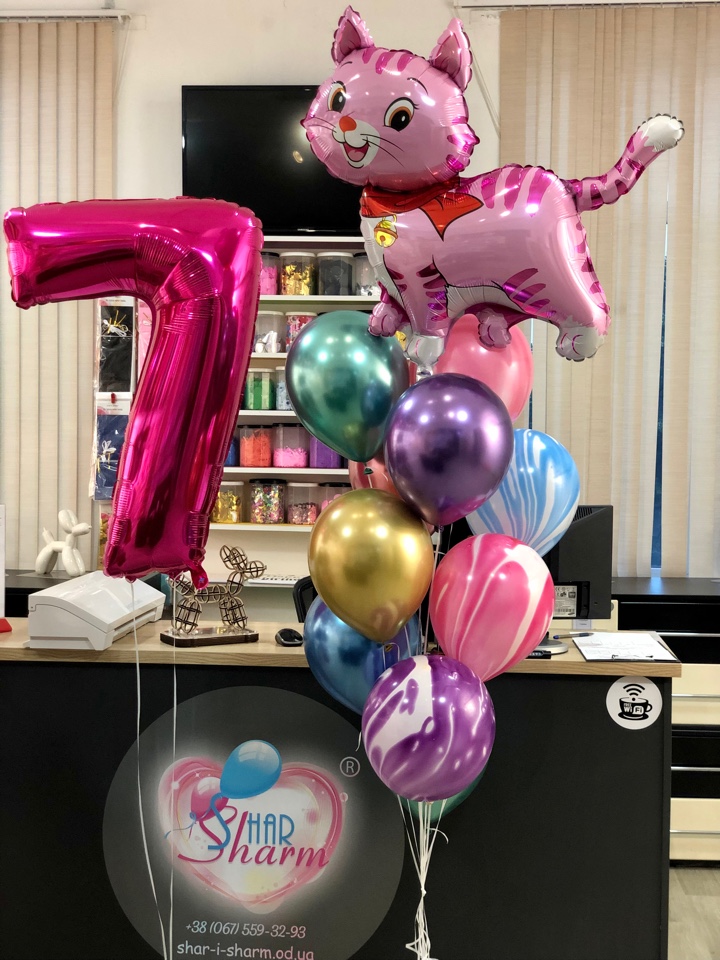 Набор шаров милая кошечка 