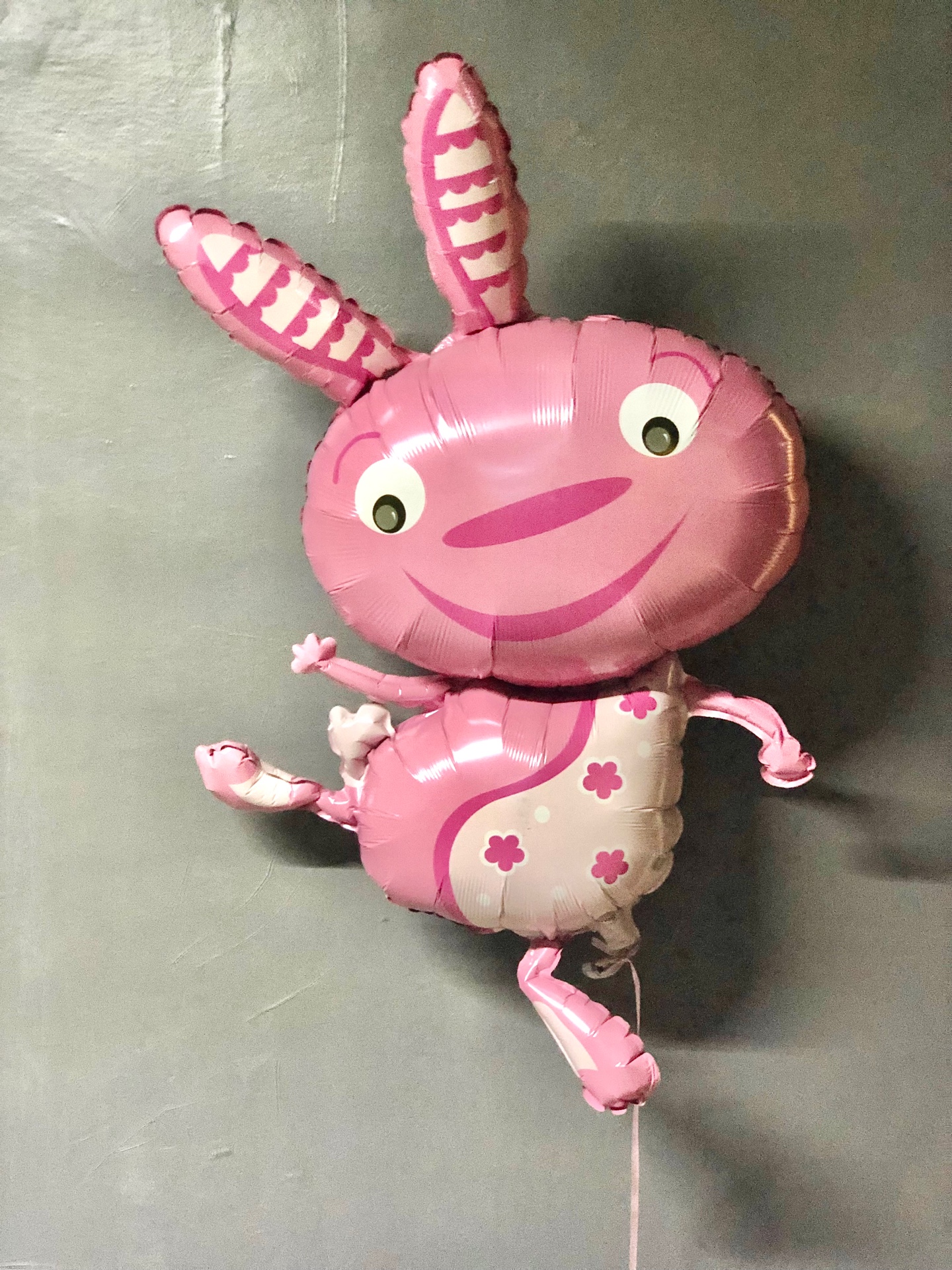 Зайчик весёлый розовый 99см*60см