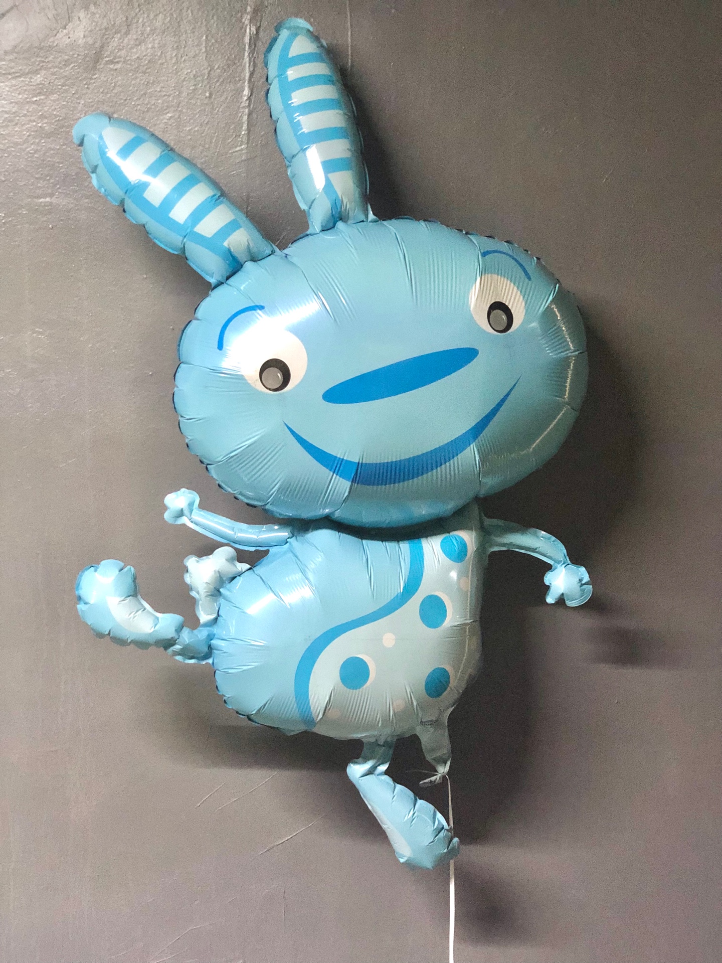 Зайчик весёлый голубой 99см*60см