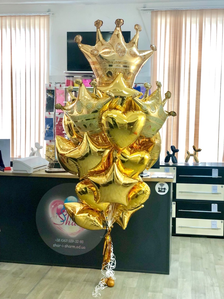 Букет шаров для КОРОЛЕВЫ .VIP
