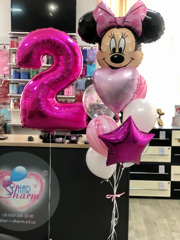 Шары в стиле Мини Маус 