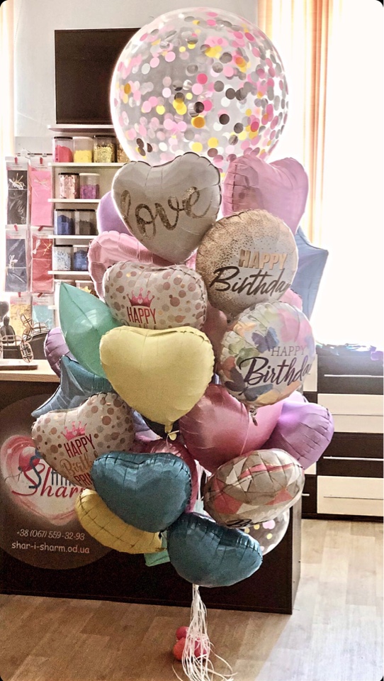 Пастельный Vip букет шаров
