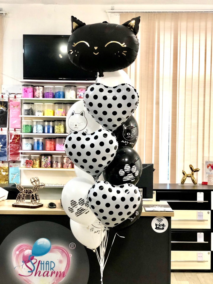 Букет шаров Милые котики