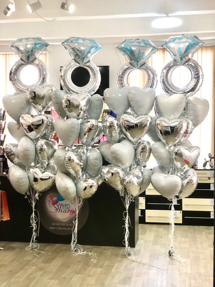Набор шаров на свадьбу 