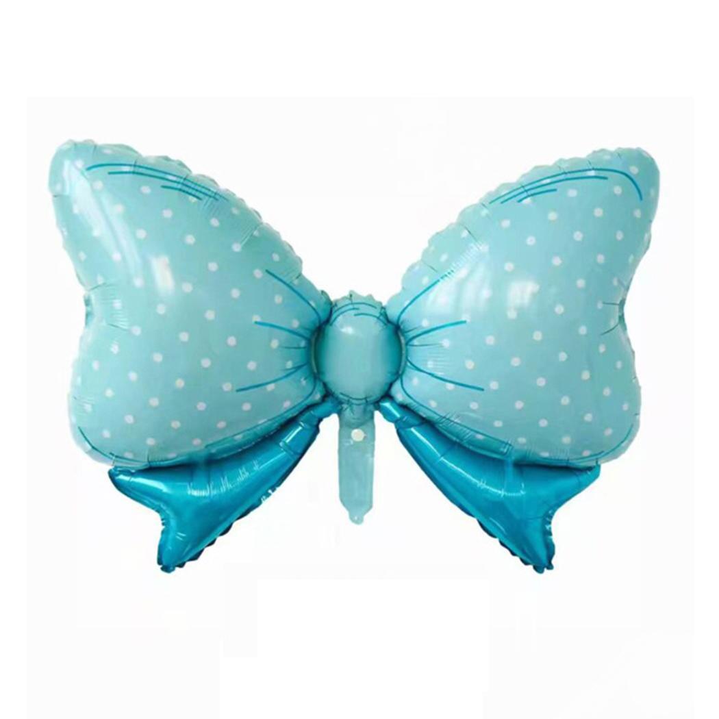 Шар бант голубой 80*48 см с гелием