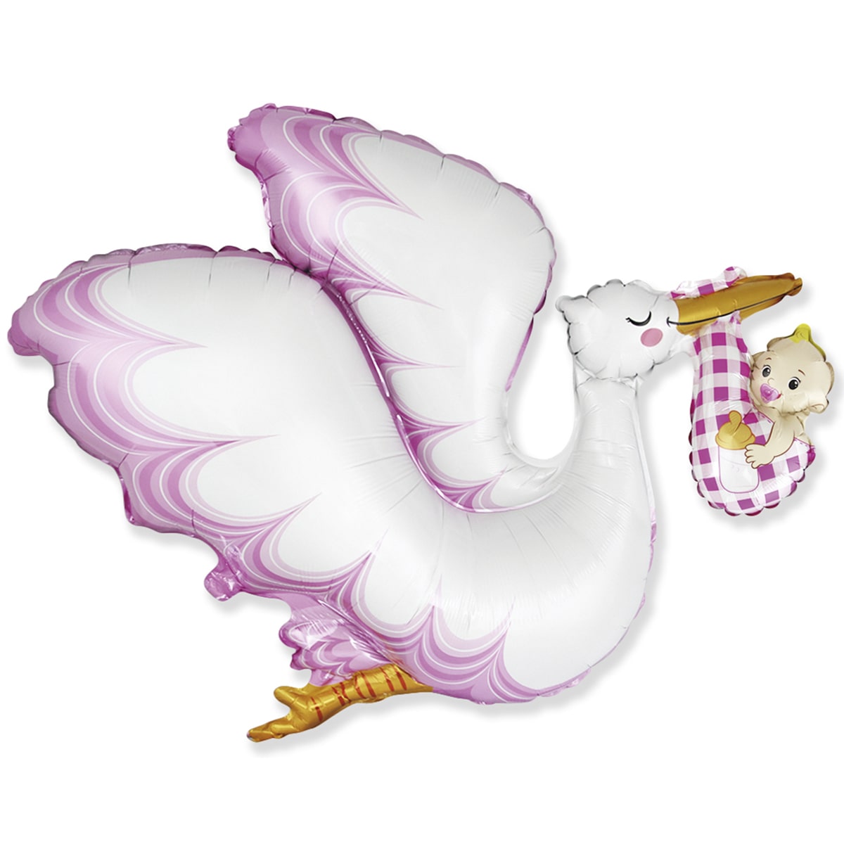 Аист с девочкой 