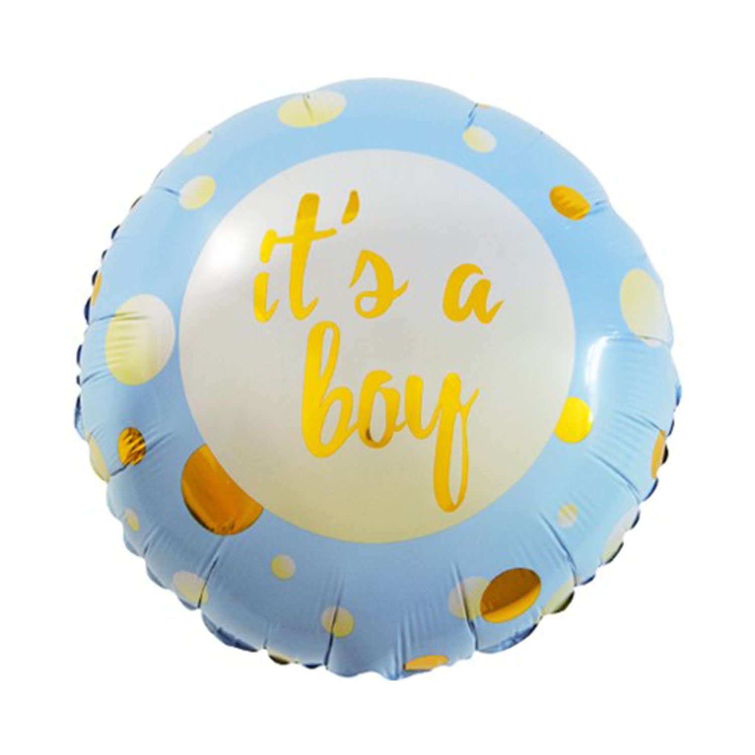 18" Круг " IT'S A BOY" голубой стиль