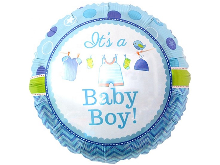 18" Круг " IT'S A BOY" одежда малыша