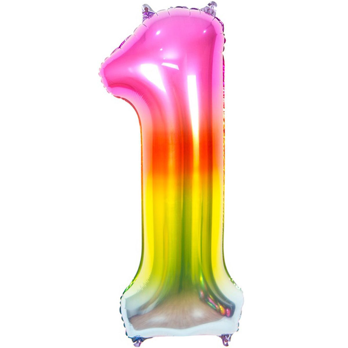 Цифра 1 - 40" радуга металлик