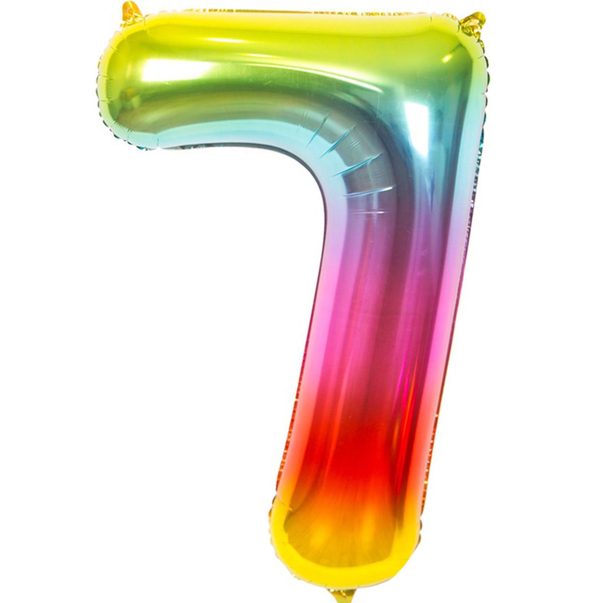 Цифра 7 - 40" радуга металлик