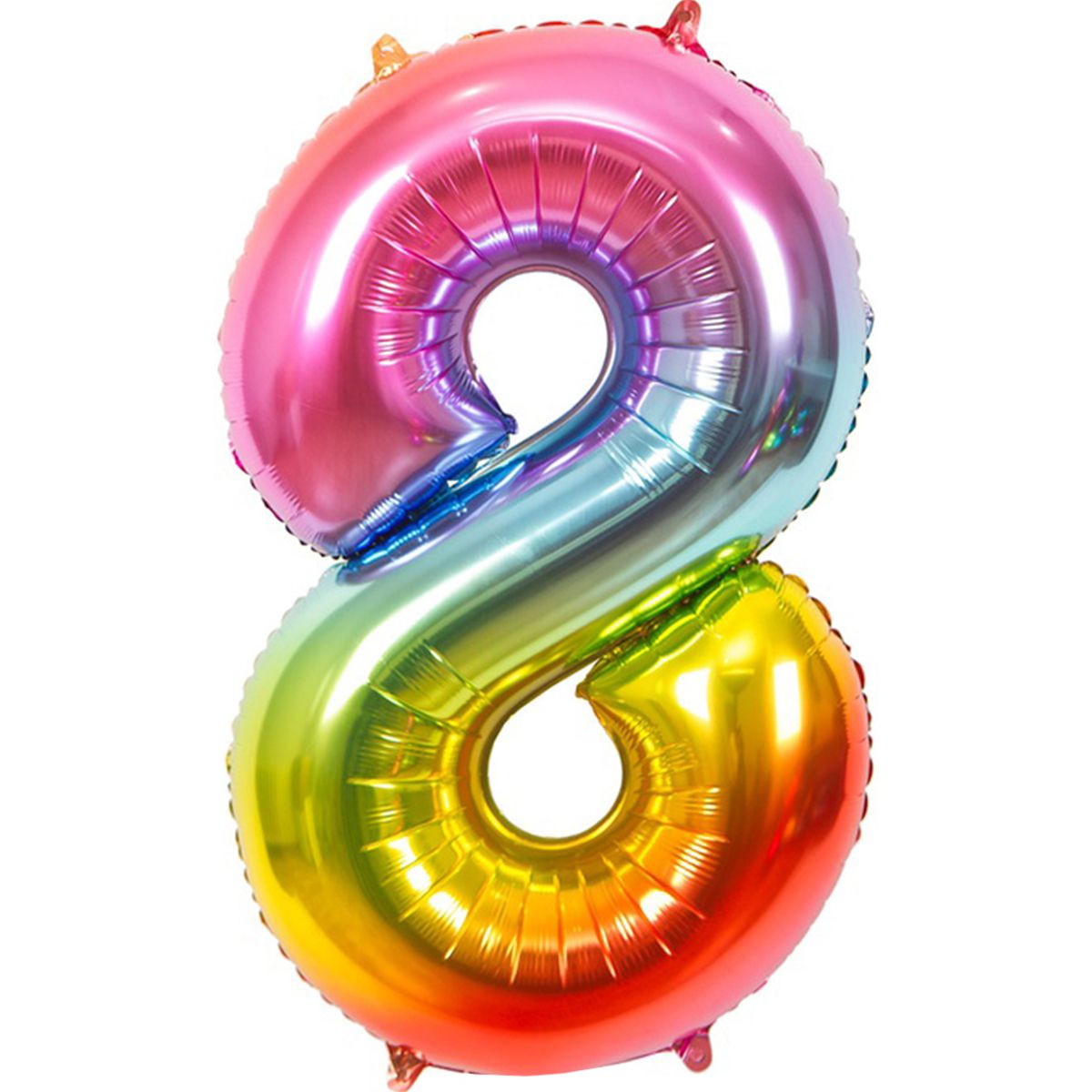Цифра 8 - 40" радуга металлик