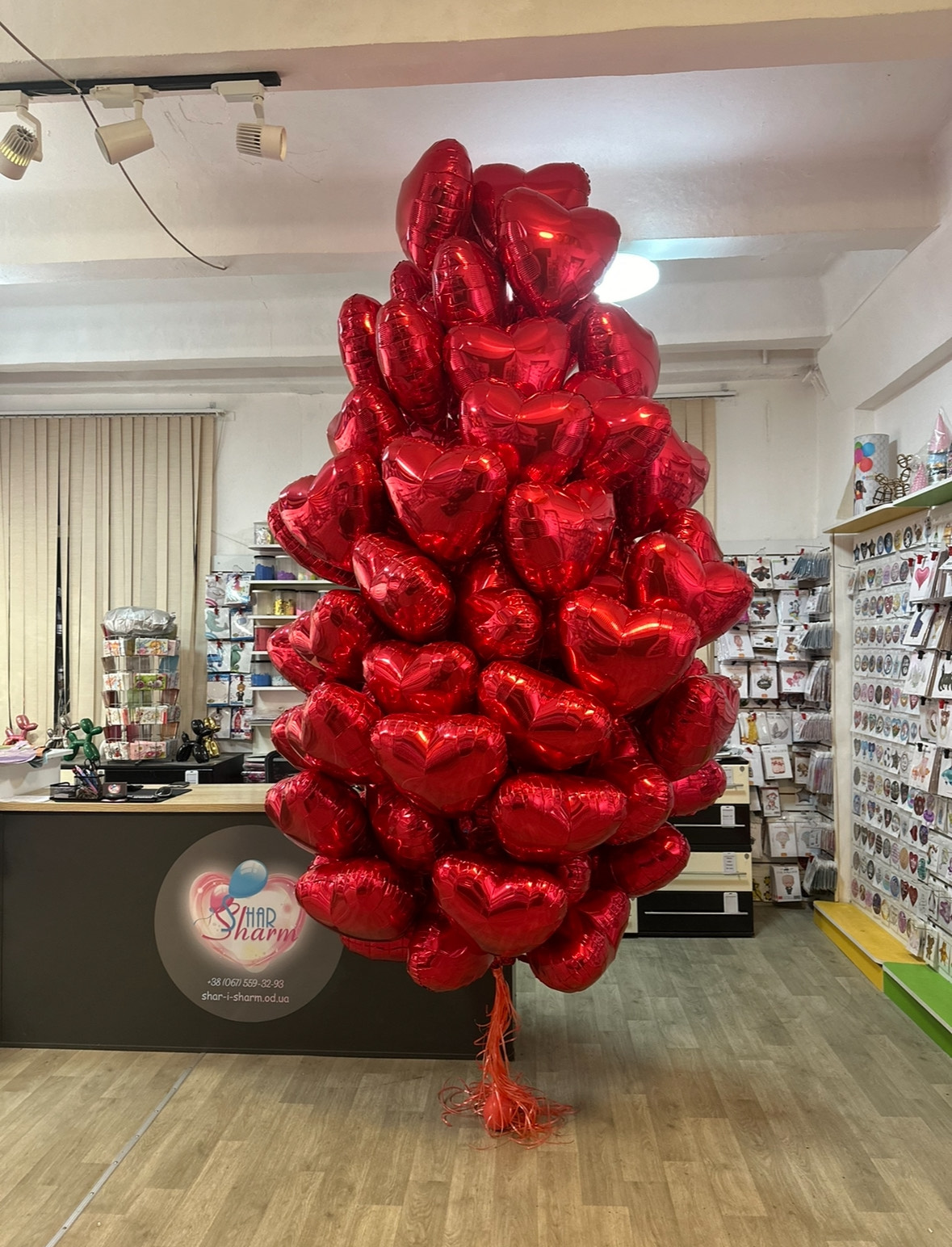 ВИП набор сердец 100шт