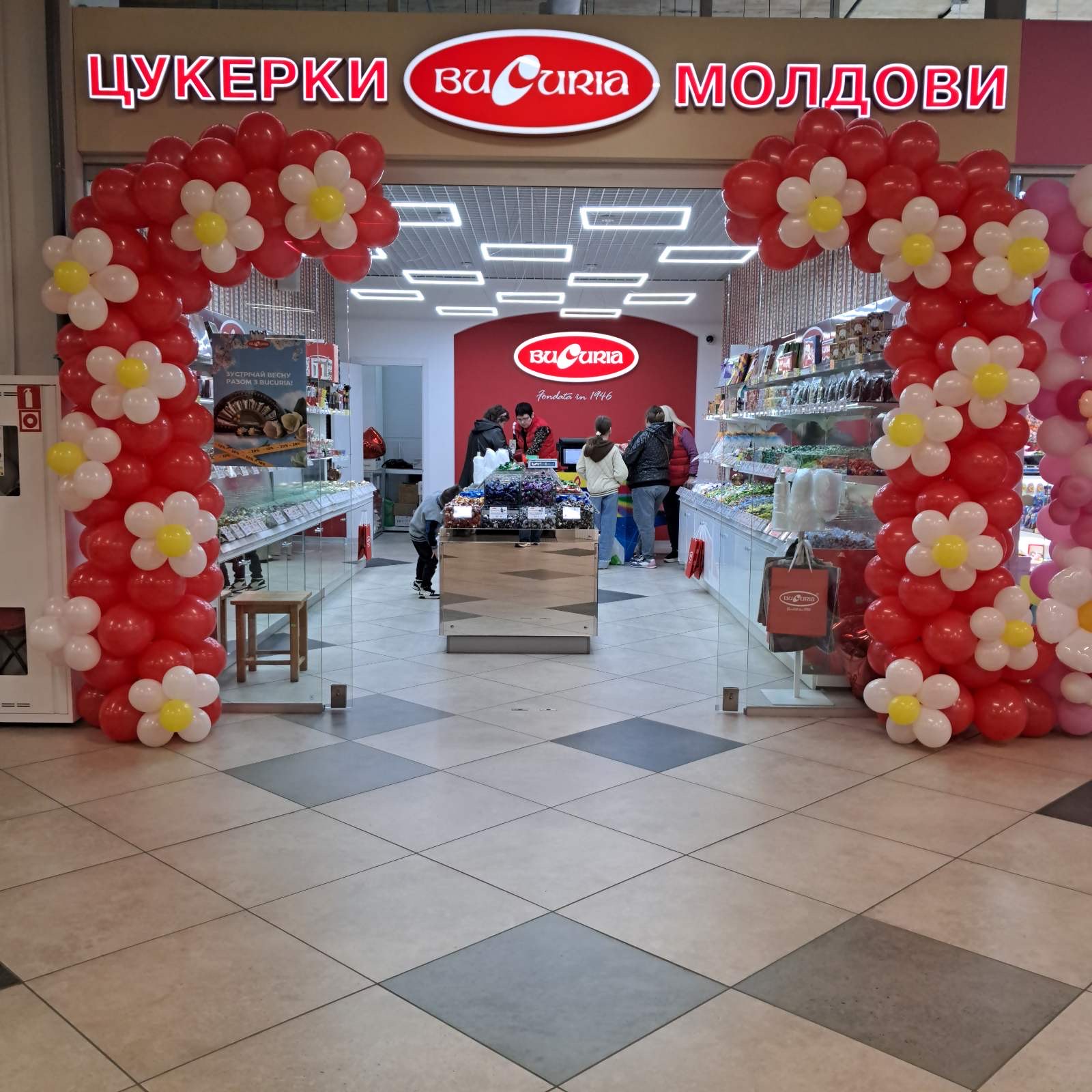 Арка с ромашками (цена за 1 метр)