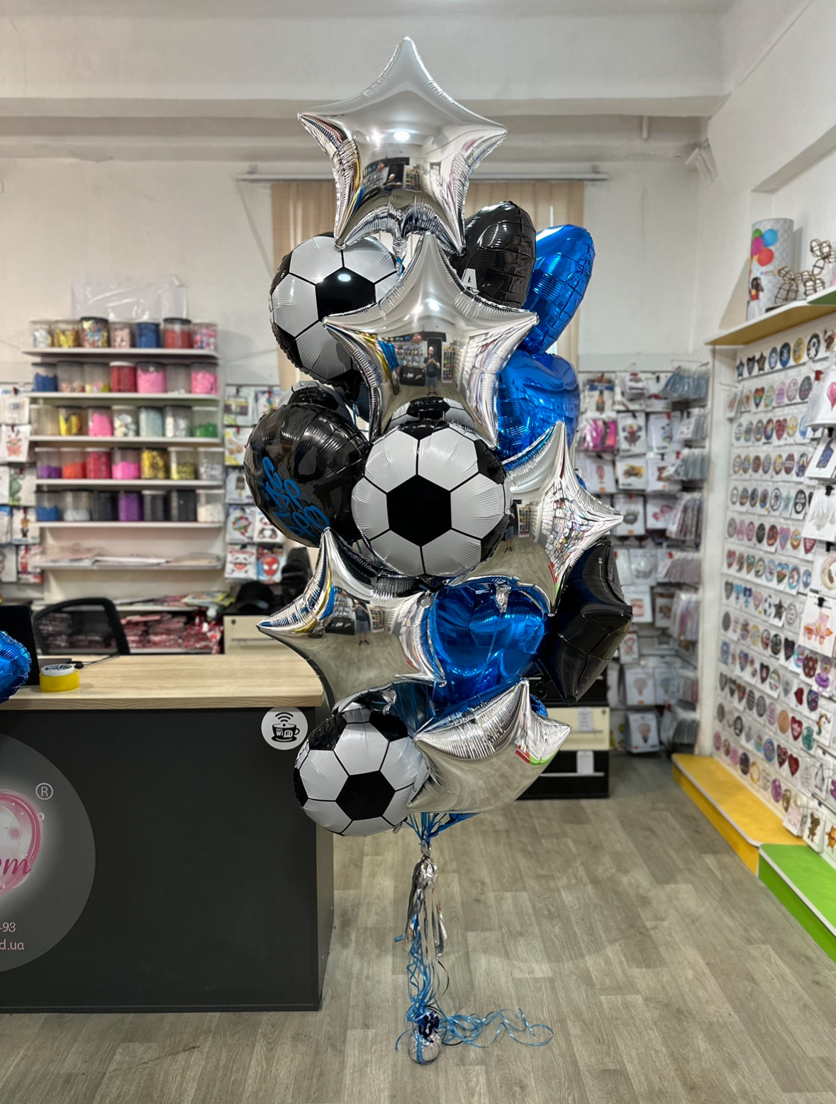 Букет шаров для футболиста