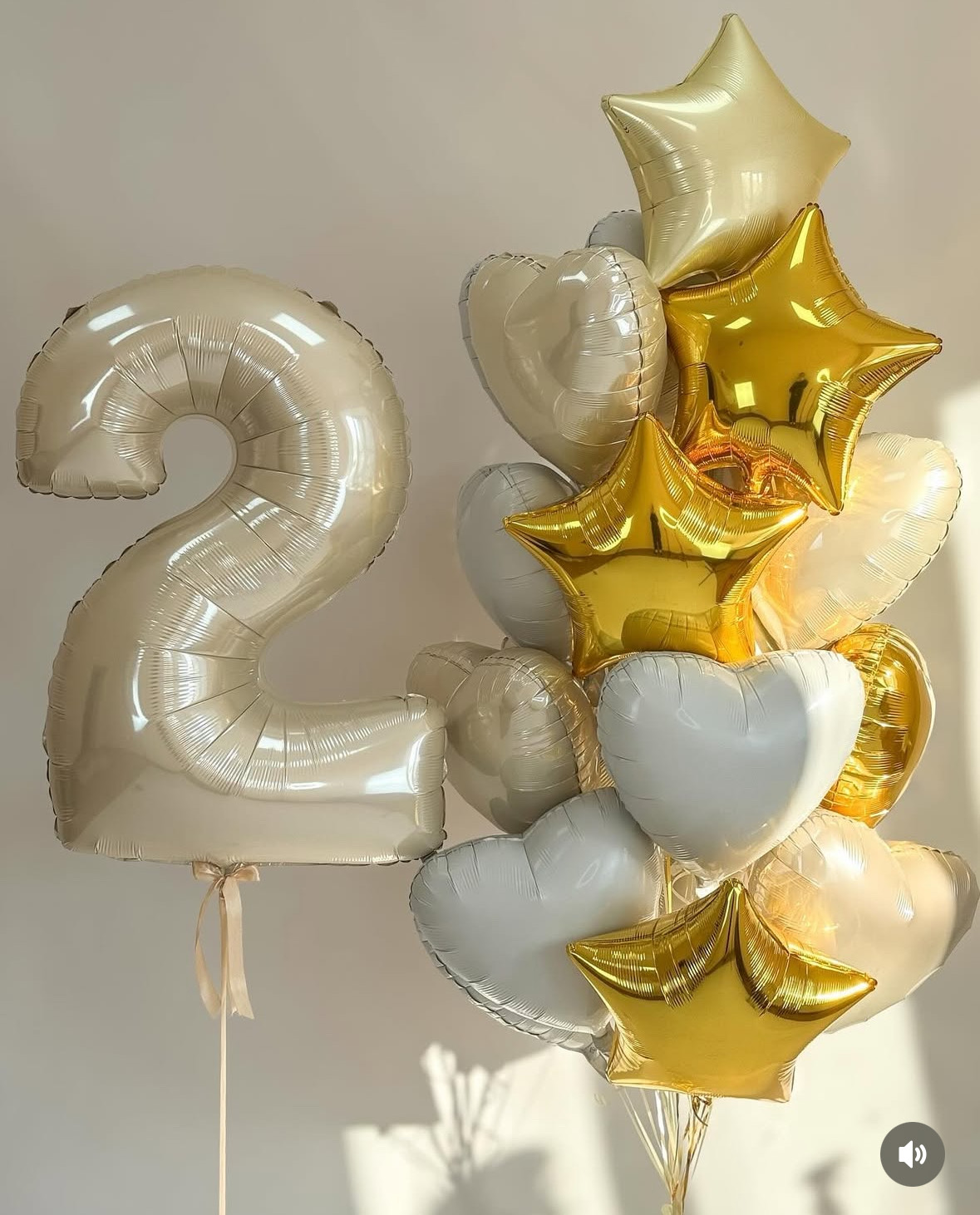 Набор шаров букет+цифра