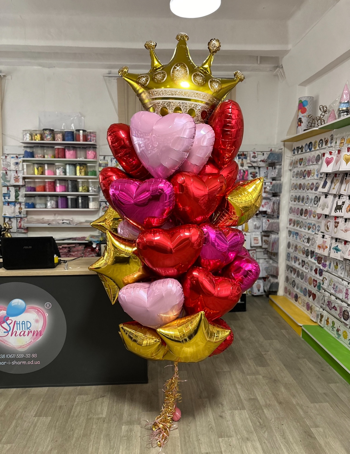 Vip набор шаров с короной