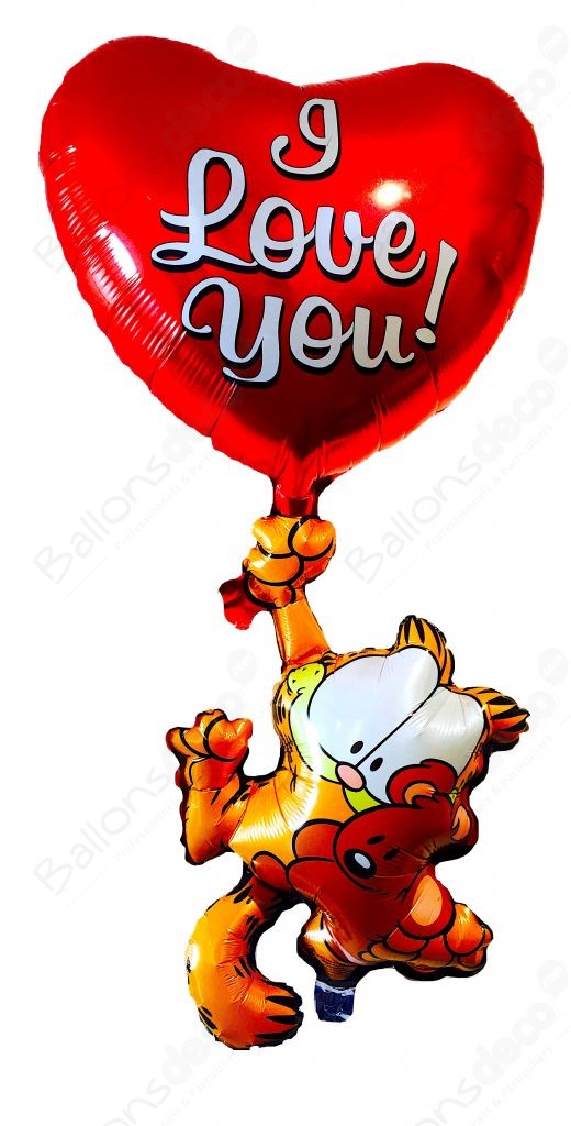 Фольгированный шар Гарфилд Я люблю тебя