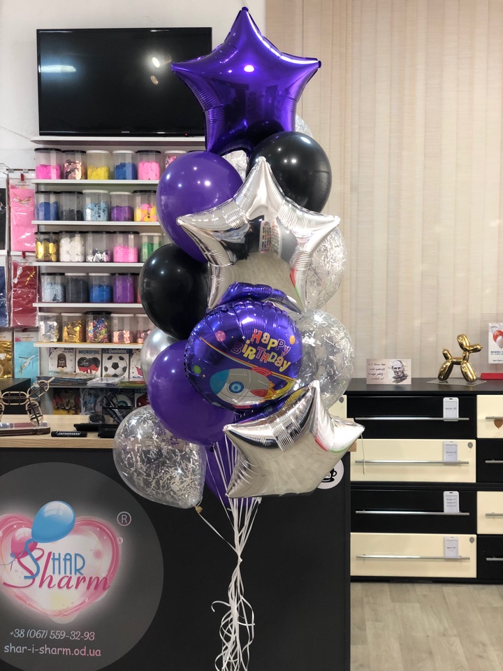 Букет шаров космос 