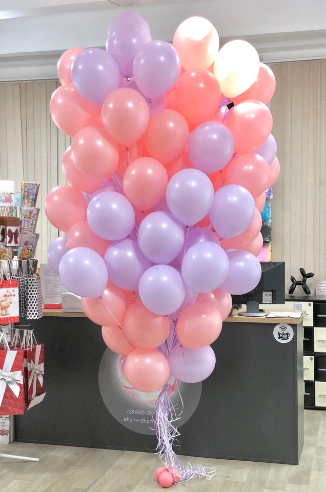 Букет шаров - 100 штук