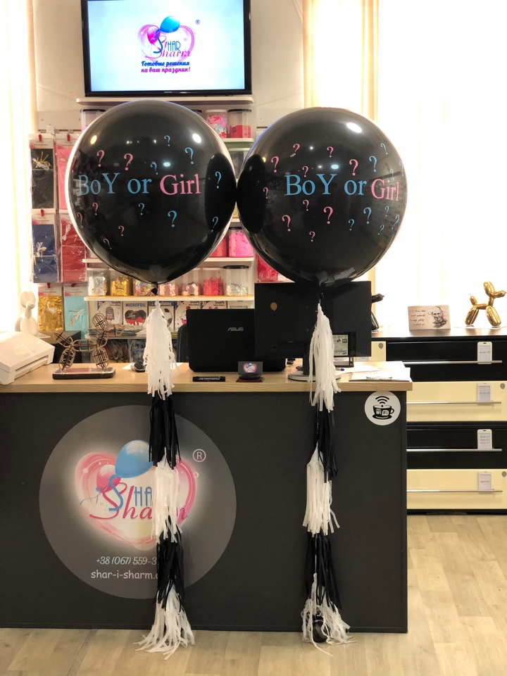 Шар на гердер пати.Шары в роддом(цена за штуку)