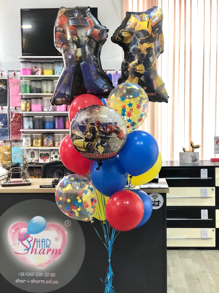 Букет шаров Трансформеры