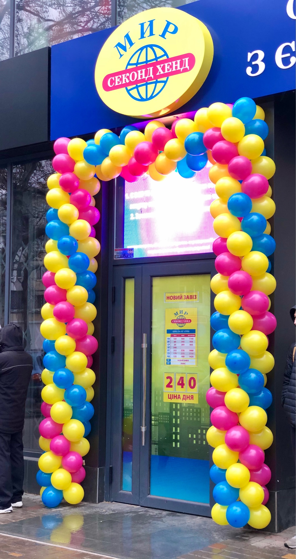 Шары на открытие заведение (цена за метр)