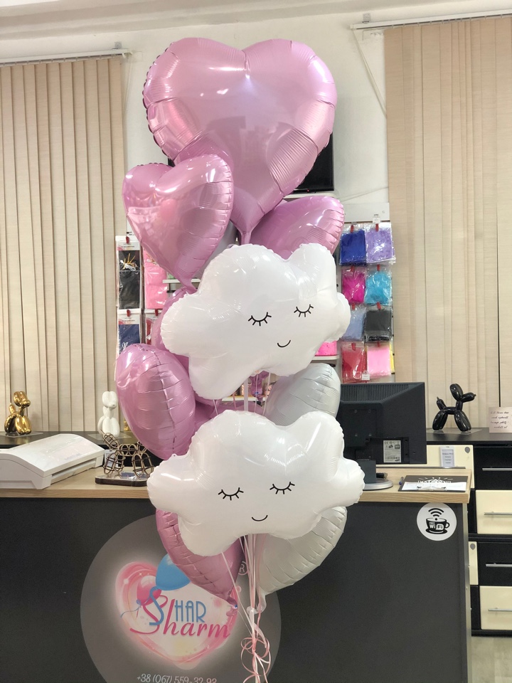 Шары на выписку из роддома(девочка)