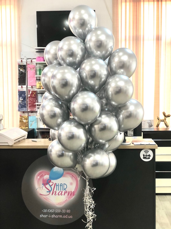 Набор шаров хромов серебро