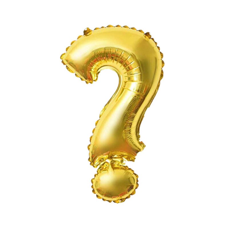 Шар мини-фигура Вопросительный знак.золото