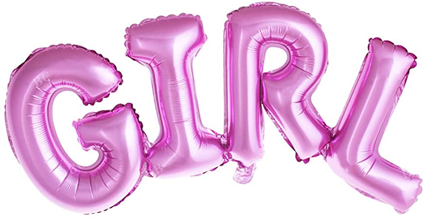 НАДПИСЬ "GIRL" РОЗОВАЯ 106.5*37.5