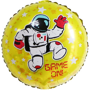 18" Круг Космонавт на желтом