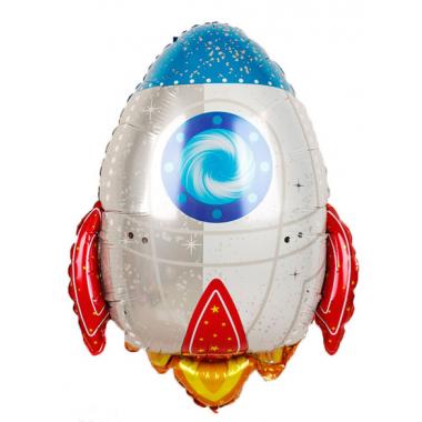 Шар наполненный гелием Ракета Космическая 75СМ*60СМ