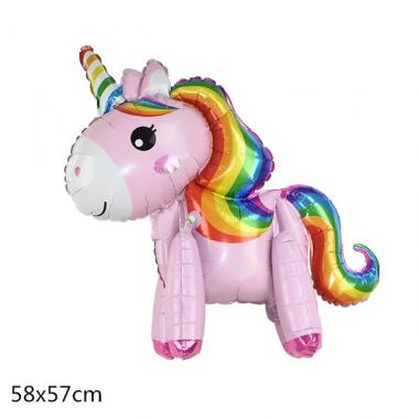 3D "Единорог" розовый 60см